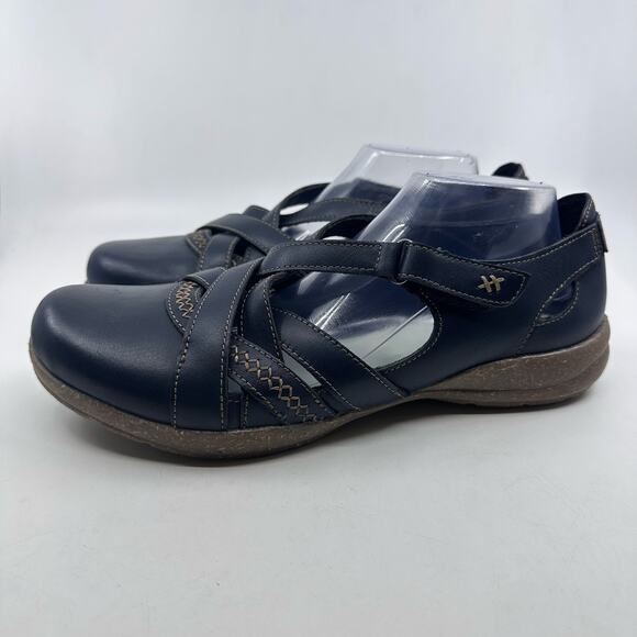 Clarks Roseville Step Flats Round Toe Closed Toe Leather Navy Womens Size US 11M - Picture 5 of 9